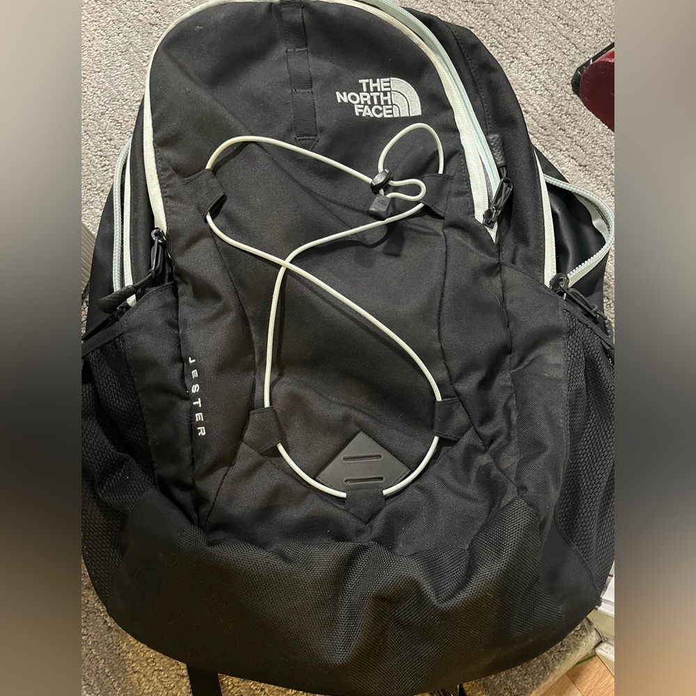 North Face Jester Backpack - Black/Light Blue